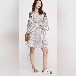 Free People Lola Embroidered Mini Dress.